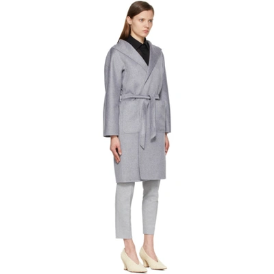 Shop Max Mara Grey Lilia Coat In 001 Light Grey