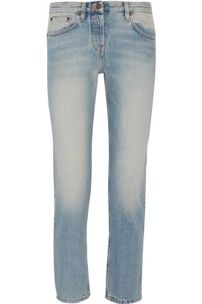 Shop The Row Ashland Cropped Mid-rise Straight-leg Jeans In Blue