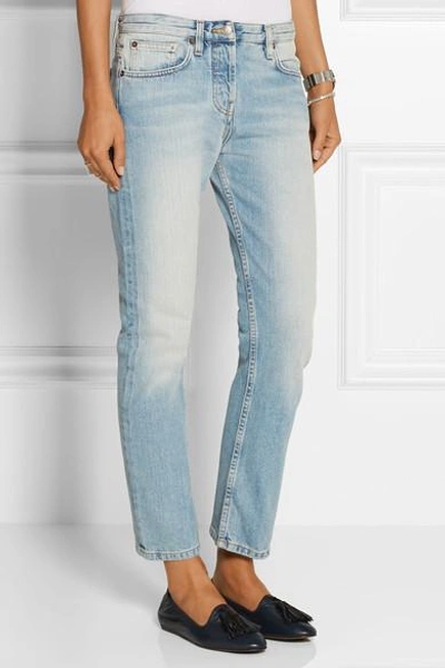 Shop The Row Ashland Cropped Mid-rise Straight-leg Jeans In Blue