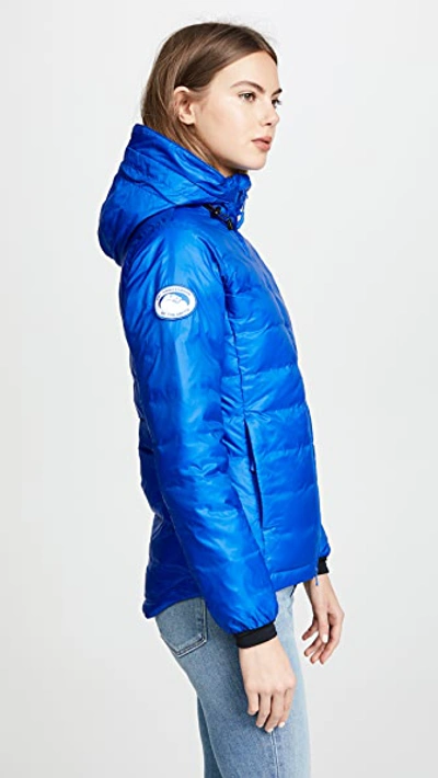 Shop Canada Goose Pbi Camp Hooded Jacket In Royal Pbi Blue