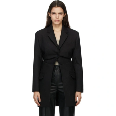 Shop Matériel Tbilisi Black Twill Blazer