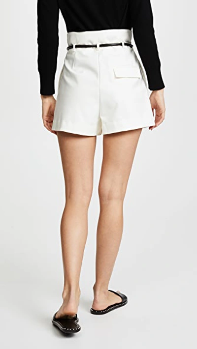 Shop 3.1 Phillip Lim / フィリップ リム Origami Pleated Shorts In Antique White