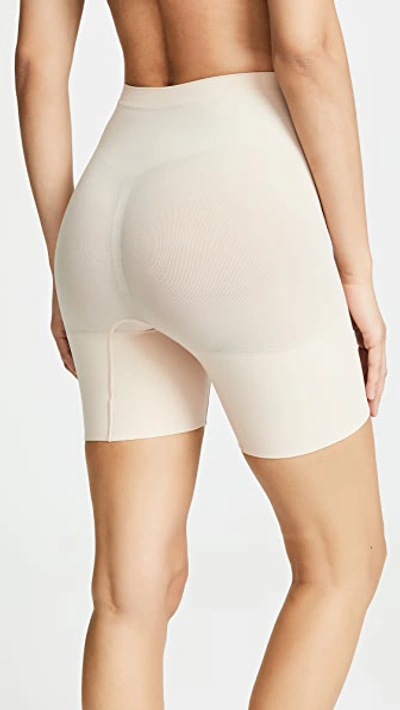 Spanx Power Shorts In Soft Almond
