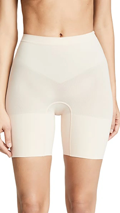 Spanx Power Shorts In Soft Almond