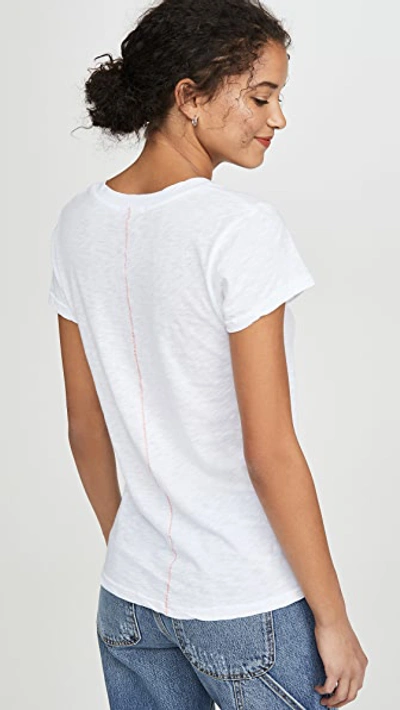 Shop Sundry V Neck T-shirt In White