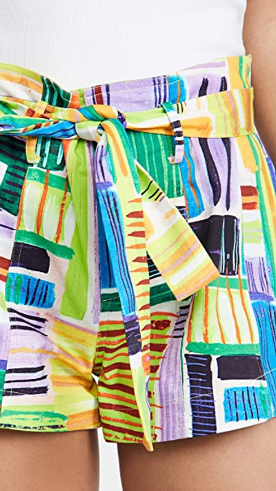 Shop Alexis Jarrah Shorts In Vivid Abstract