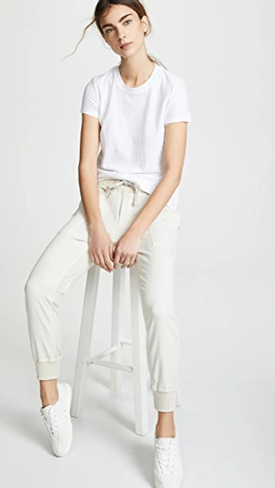 Shop James Perse Contrast Sweatpants Talc