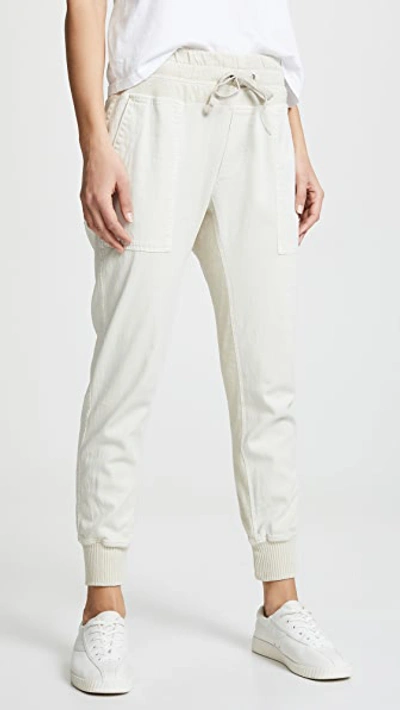 Shop James Perse Contrast Sweatpants Talc