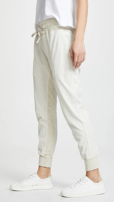 Shop James Perse Contrast Sweatpants Talc