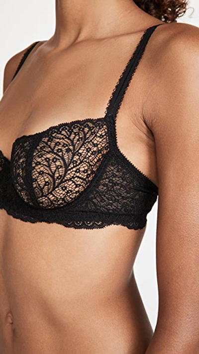 Journelle Allegra Balconette Underwire Bra In Black