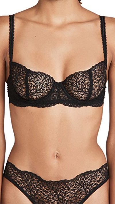 Journelle Allegra Balconette Underwire Bra In Black