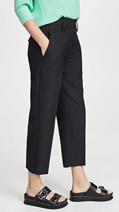 Shop Acne Studios Suiting Trousers In Black
