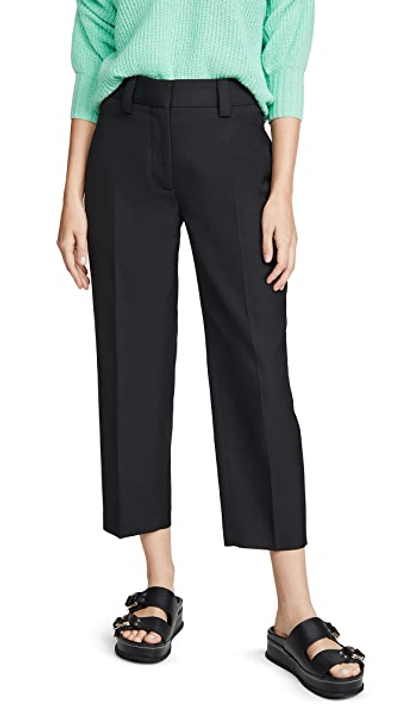 Shop Acne Studios Suiting Trousers In Black
