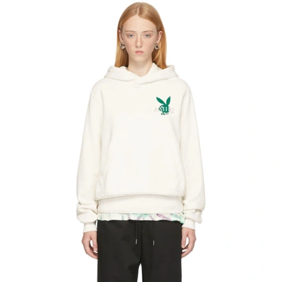 Shop Amiri Off-white Playboy Edition Cover Bunny Hoodie