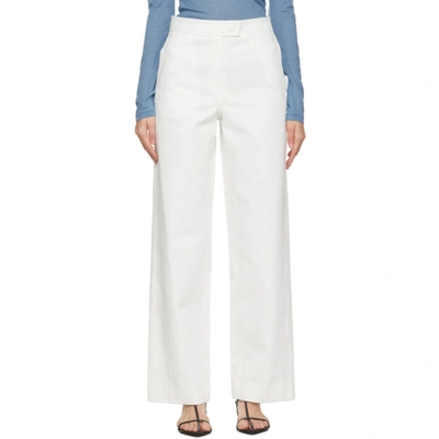 Shop Lvir White Stitch-point Jeans