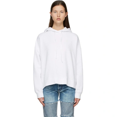 Shop Maison Margiela White Aides France Edition Charity Hoodie In 970 Optic W