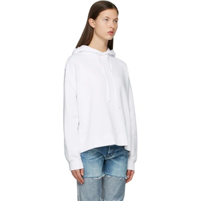 Shop Maison Margiela White Aides France Edition Charity Hoodie In 970 Optic W