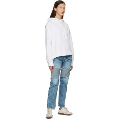 Shop Maison Margiela White Aides France Edition Charity Hoodie In 970 Optic W