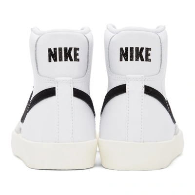 Shop Nike White & Black Blazer Mid '77 Vintage Sneakers In White/black-sail