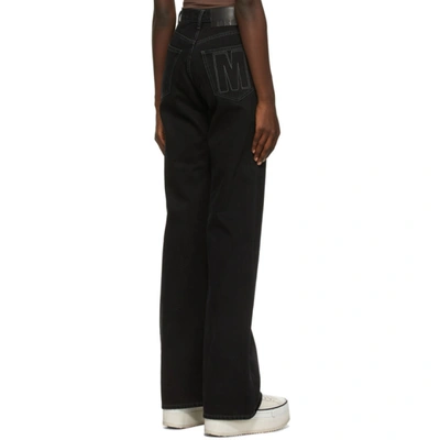 Shop Msgm Black Wide-leg Jeans In 99 Black