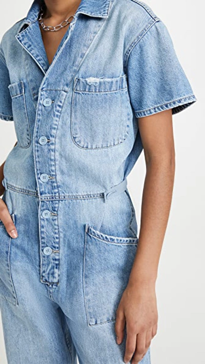 Pistola Denim Grover Jumpsuit In Disoriented