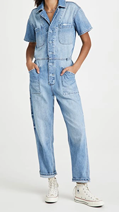 Pistola Denim Grover Jumpsuit In Disoriented