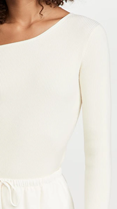 Shop Lapointe One Shoulder Long Sleeve Top