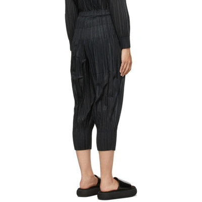 Issey Miyake Black Fluffy Basics Trousers In 15 Black