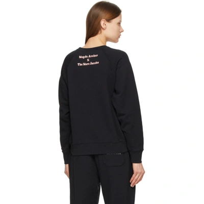 Shop Marc Jacobs Black Magda Archer Edition 'my Life Is Crap' Sweatshirt In 001 Black