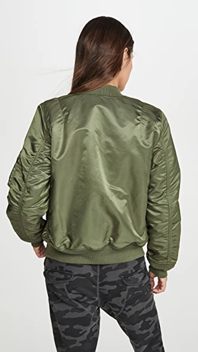 Shop Alpha Industries Ma-1 Reversible Bomber Jacket Sage