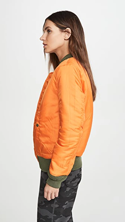 Shop Alpha Industries Ma-1 Reversible Bomber Jacket Sage