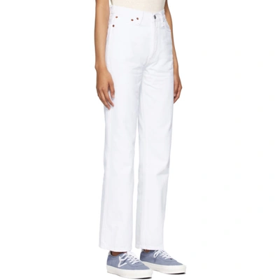 Shop Re/done White High Rise Loose Jeans