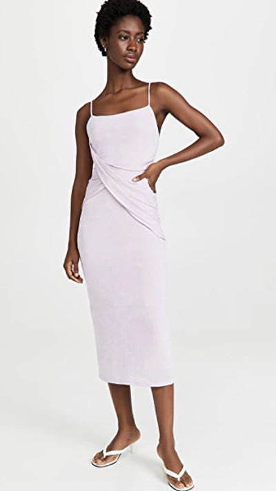 Significant Other Evelyn Twist front Midi Dress In Lilac ModeSens