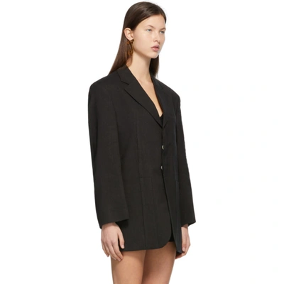 Shop Jacquemus Black 'la Veste D'homme' Blazer