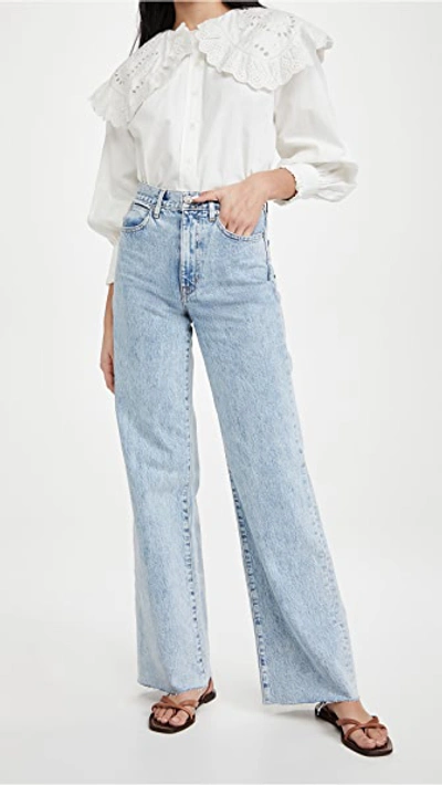 Shop Slvrlake Grace High Rise Wide Leg Jeans Time To Go