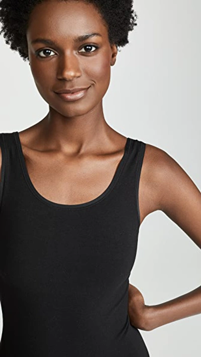Yummie Ruby Seamlessly Shaped Thong Bodysuit In Black