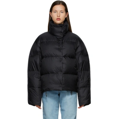 Shop Acne Studios Black Down Quilted Jacket In 900 Black