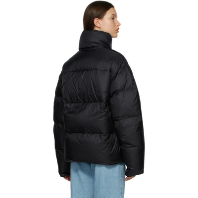 Shop Acne Studios Black Down Quilted Jacket In 900 Black