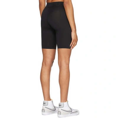 Shop Nike Black Sportswear Essential Bike Shorts In Black/white