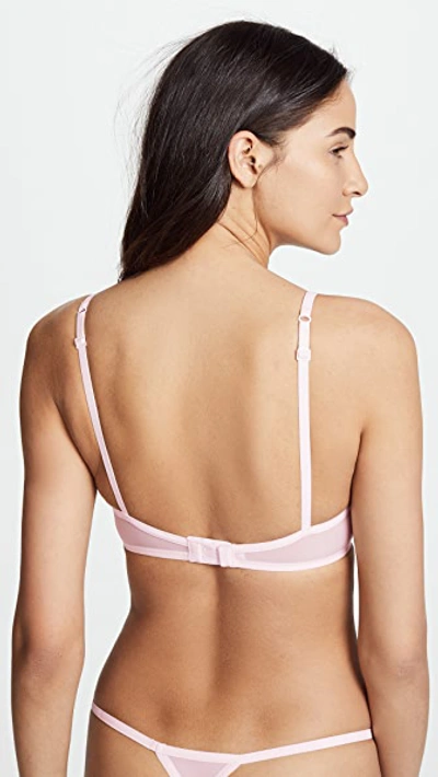 Shop Calvin Klein Underwear Sheer Marq Demi Unlined Bra In Nymph's Thigh
