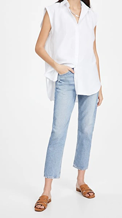 Citizen Of Humanity Refresh Elsa Mid-rise Slim Fit Cropped Denim In Hot Spring