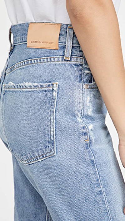 Citizen Of Humanity Refresh Elsa Mid-rise Slim Fit Cropped Denim In Hot Spring