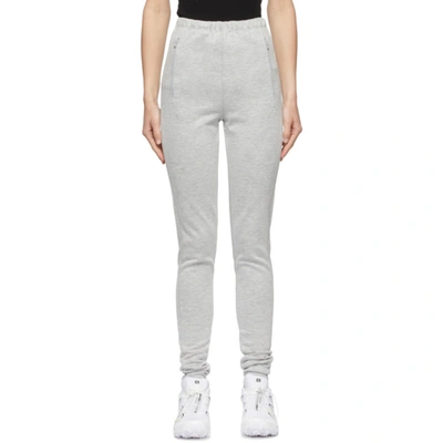 Shop Wardrobe.nyc Grey Side Zip Leggings In Grey Marl