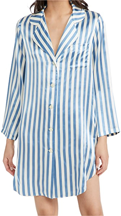 Shop Morgan Lane Jillian Night Shirt In Periwinkle