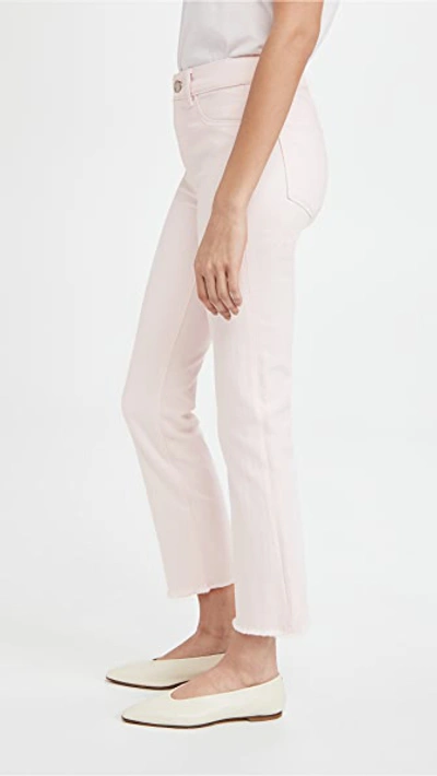 Shop Dl 1961 Mara Mid Rise Instasculpt Ankle Straight Jeans In Rose Lychee