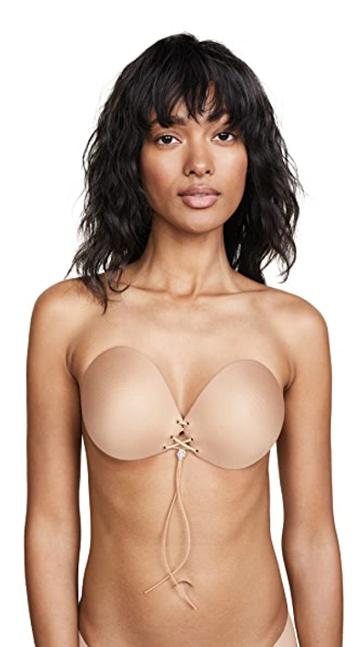 Shop Fashion Forms Lace Up Adhesive Bra In Nude