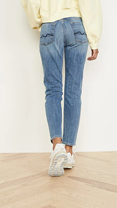 7 For All Mankind Josefina Cropped Boyfriend Jeans In Formosa