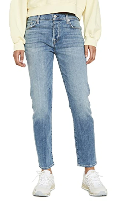 7 For All Mankind Josefina Cropped Boyfriend Jeans In Formosa