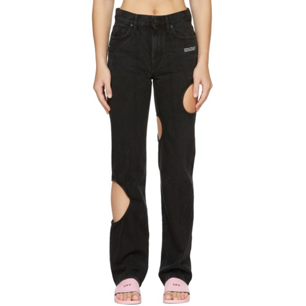 Off-White Black Meteor Jeans