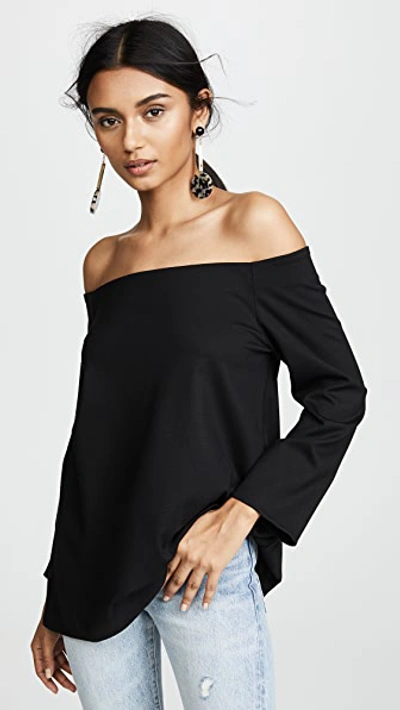 Shop Hatch The Date Night Top Black